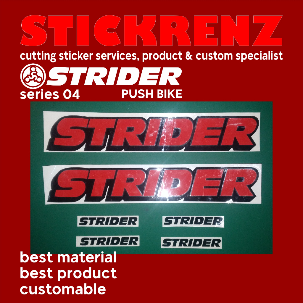 Cutting Sticker Stiker Frame Sepeda Pushbike Strider 04 Custom