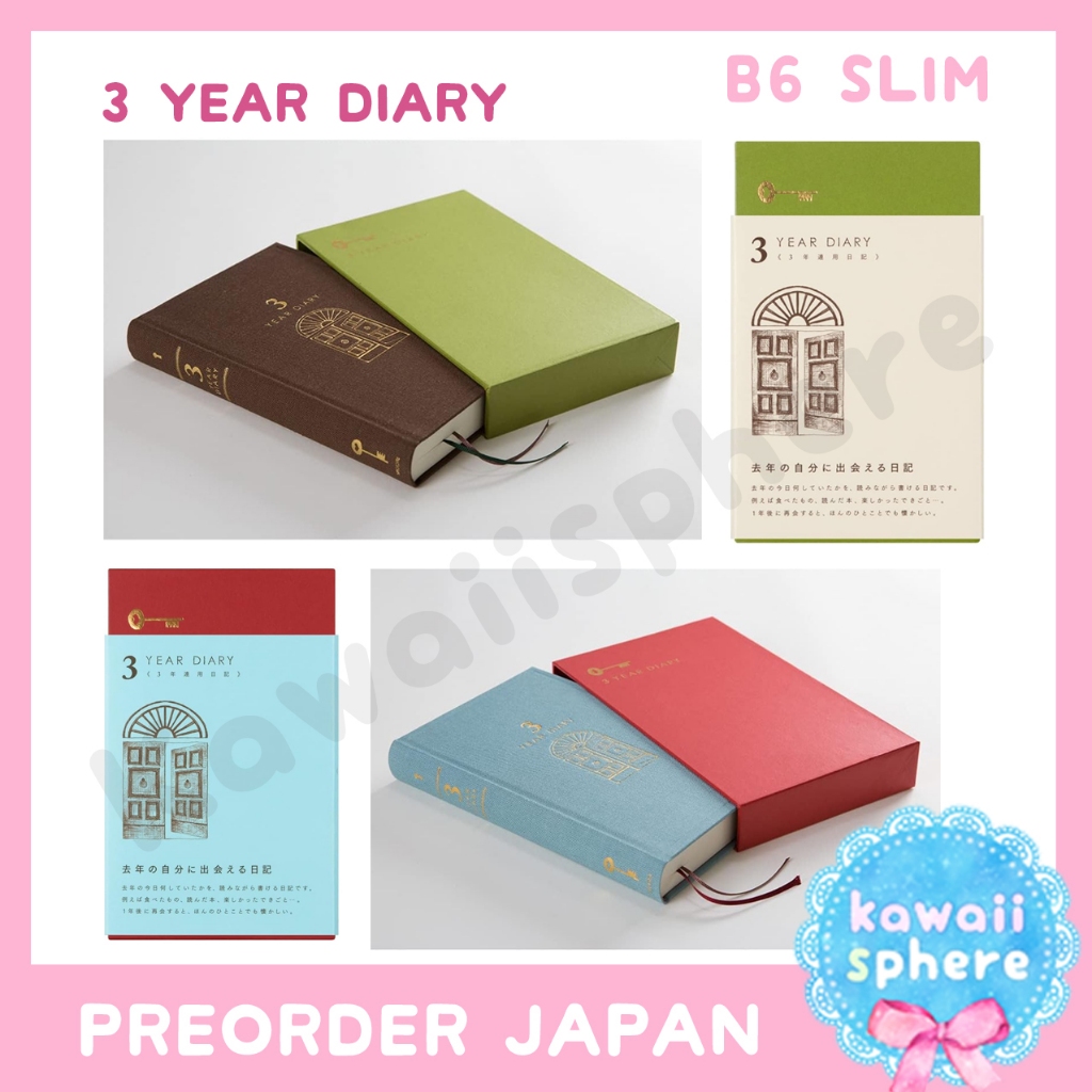 

Midori 3 Year Diary | Undated | MD Journal Door Planner | Preorder Handcarry Japan