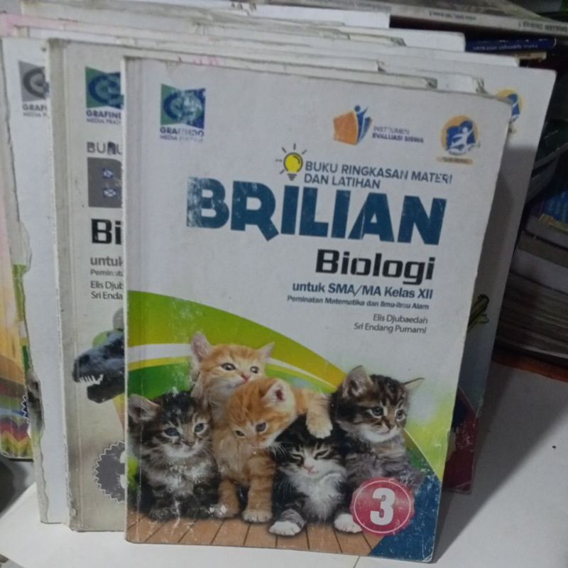 BUKU BRILIAN BIOLOGI UNTUK SMA KELAS XII/12/3 REVISI K13 PENERBIT GRAFINDO