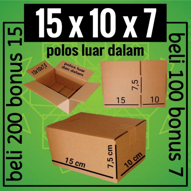 

Kardus karton box packing 15x10x7,5