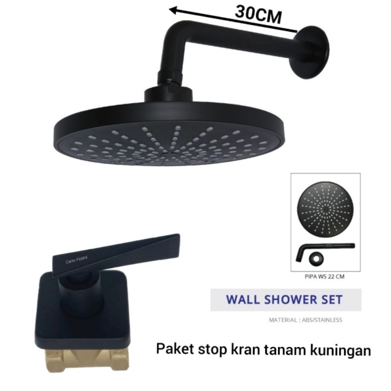 PAKET SHOWER TANAM BULAT/WALLSHOWER TANAM SET KRAN TANAM KUNINGAN/SHOWER TANAM DINDING KAMAR MANDI