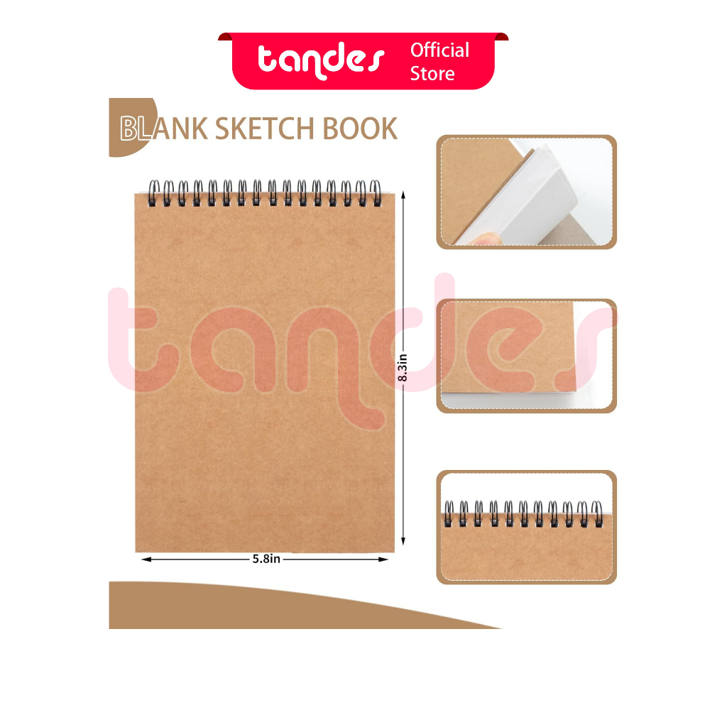 

Tandes Sketchbook Watercolor Buku Sketsa Buku Gambar Tebal 250 gsm Watercolor Ukuran A6 A5 B5