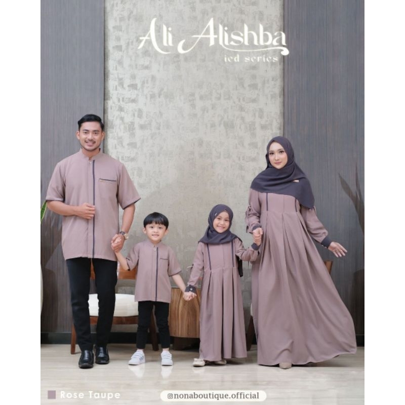 Dilovable.id | SARIMBIT ALI ALISHBA SARIMBIT POLOS GAMIS DEWASA SARIMBIT KELUARGA BAJU LEBARAN BY. N