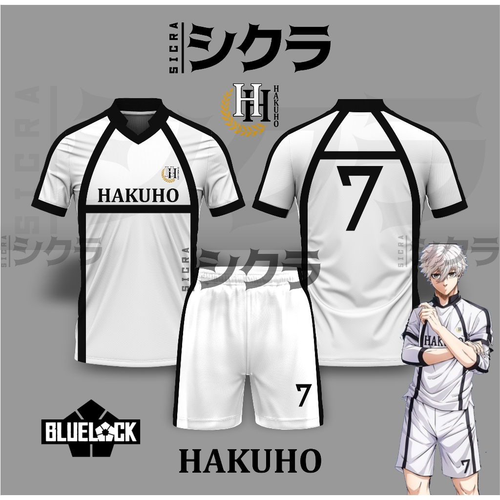 Jersey HAKUHO Blue Lock Nagi Reo Mikage Cosplay Anime Manga