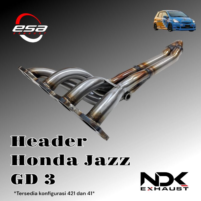 HEADER MOBIL HONDA JAZZ GD 3 NDK EXHAUST KNALPOT MOBIL RACING HEADER RACING MOBIL