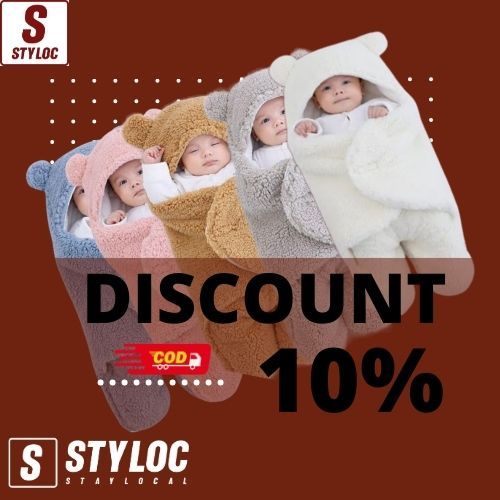 Selimut bayi/bedong bayi instan/ selimut newborn/selimut bayi hangat dan lucu model beruang