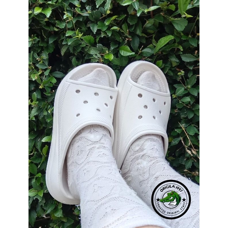 NO CUTTING CROCS SLIDE