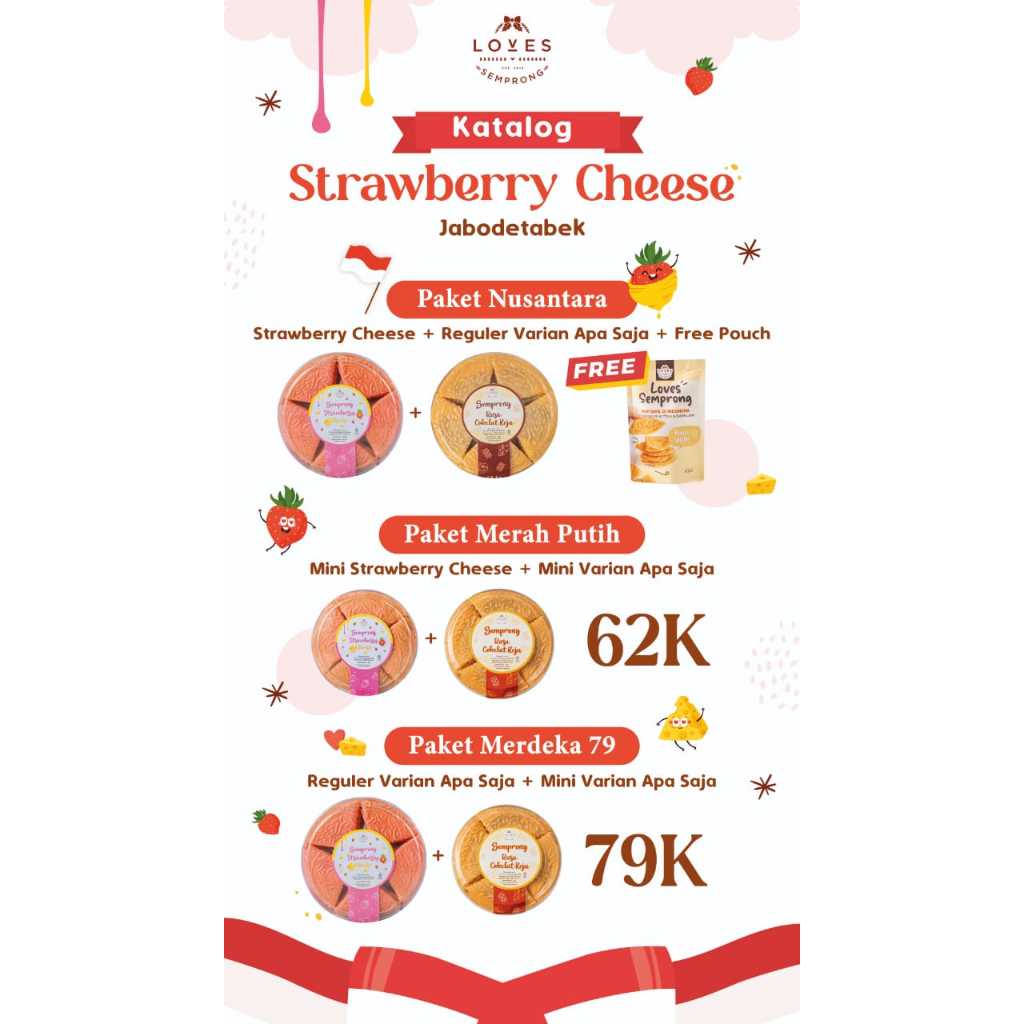 

PAKET Semprong Strawberry Cheese