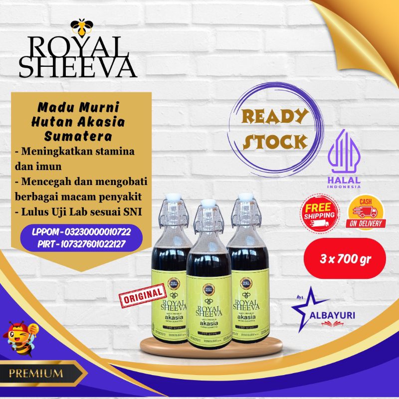 

Bundling Madu Murni 100% Royal Sheeva 3x700gr | Premium Halal MUI Asli dari Hutan Akasia Sumatera