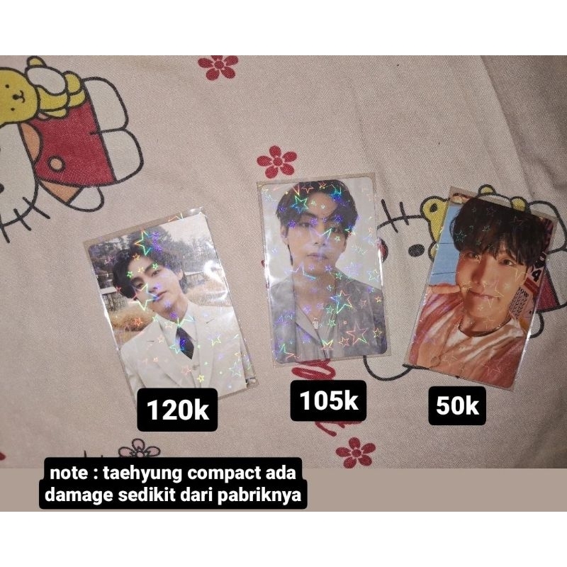 OFFICIAL PHOTOCARD PC BTS V TAEHYUNG LAYOVER PROOF PHOTOFOLIO