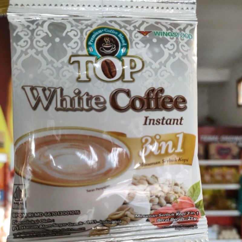 

Kopi Top white coffee 1 rentengan