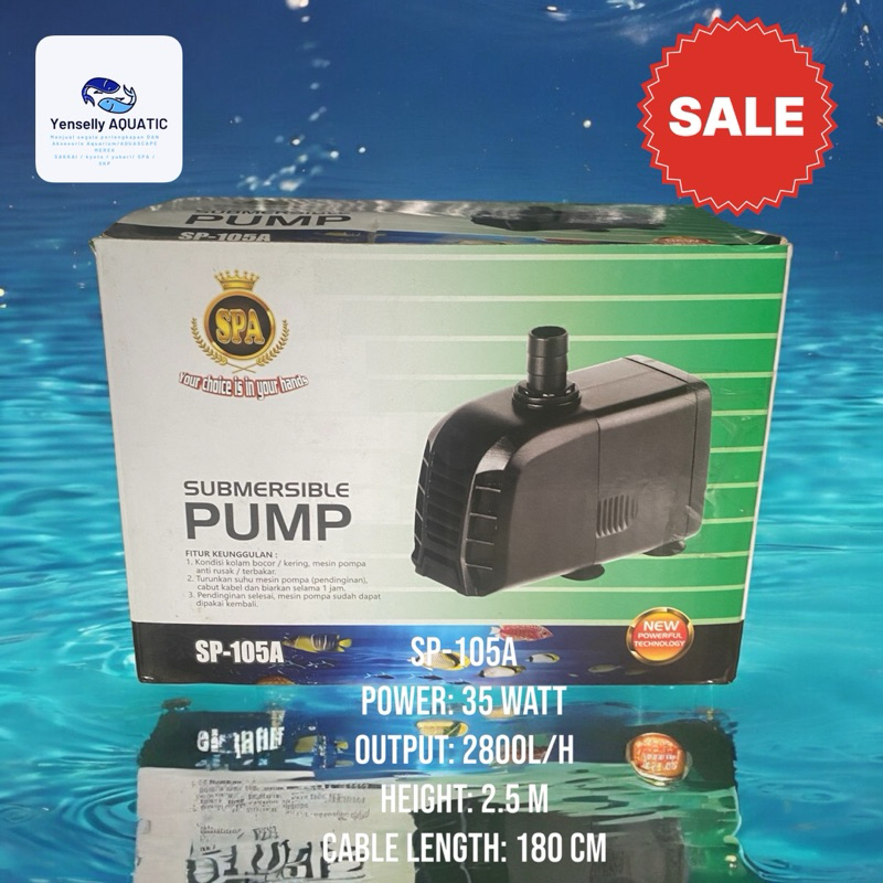 Mesin pompa kolam /Aquarium SPA-105 A