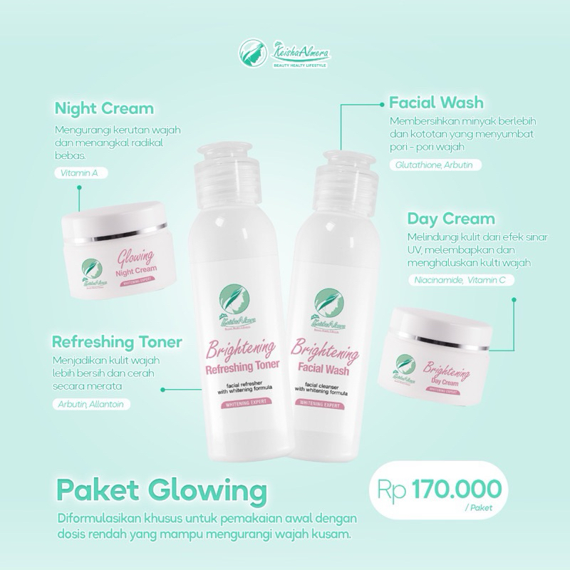 Keisha almera Paket Glowing series