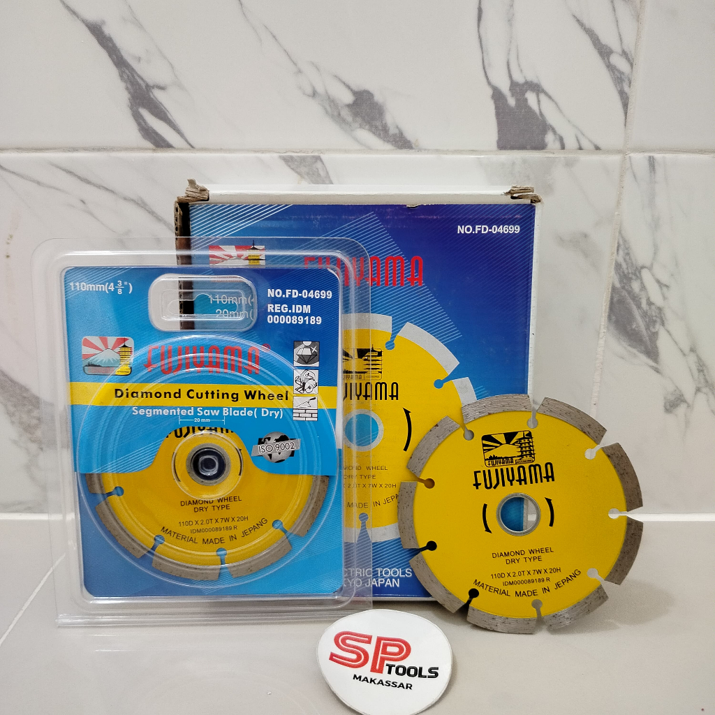 MATA BATU POTONG PEMOTONG TEGEL KERAMIK GRANITE / DIAMOND WHEEL 4" 4 INCH DRY KERING FUJIYAMA