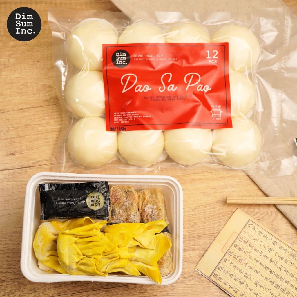 

PAKET KOMBO DIMSUM INC - Dao Sao Pao / Bakpao Kacang Merah + Mix Fried Dimsum / Dimsum Goreng Campur