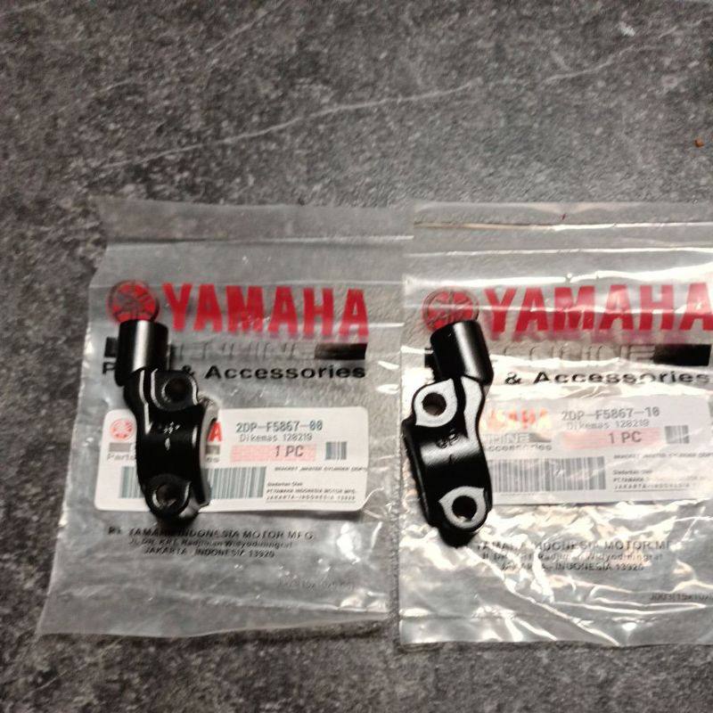 DUDUKAN HOLDER SPION KANAN KIRI NMAX AEROX ORIGINAL ASLI YAMAHA