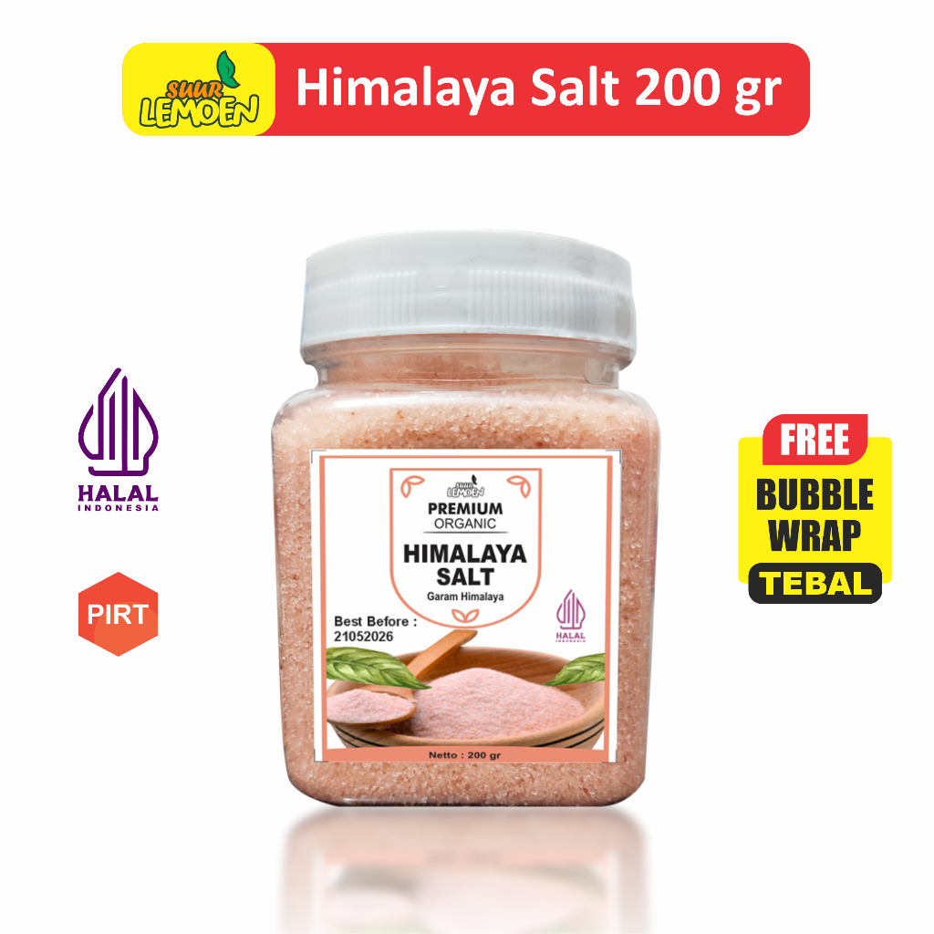 

Himalayan Salt Premium | Garam Himalaya Organic 200 Gram