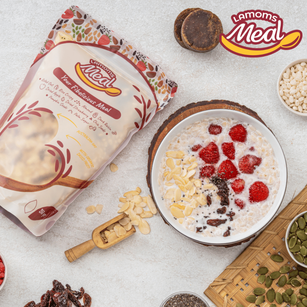 

QH Lamoms Meal - Meal Replacement - Menjaga Berat Badan - Oat & Buah Kering Asli & Biji-bijian