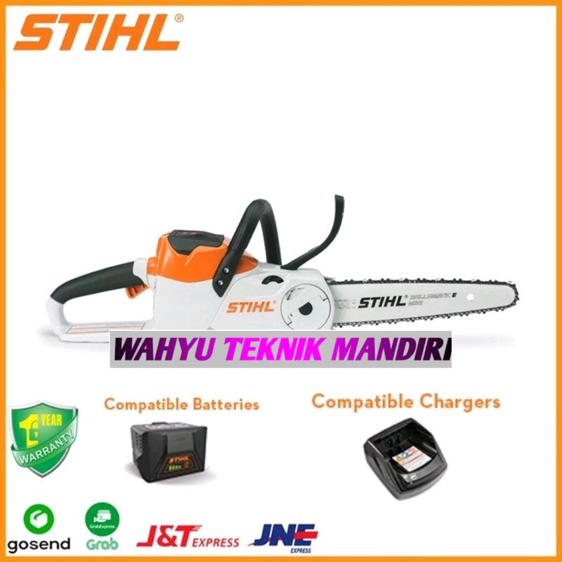 STIHL Cordless Chainsaw MSA 120 C-BQ Termasuk Baterai Dan Charger