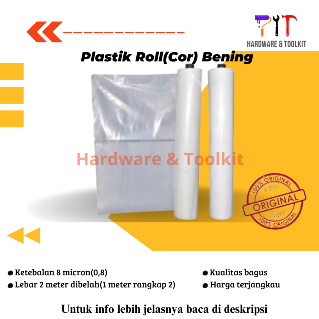 Plastik Bening PE / PPlastik Cor Bening Tebal Per Meter / Plastik Cor PE / Plastik Kantor Meteran