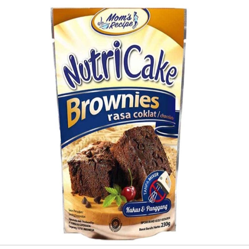 

NutriCake brownies cokelat 230 gram