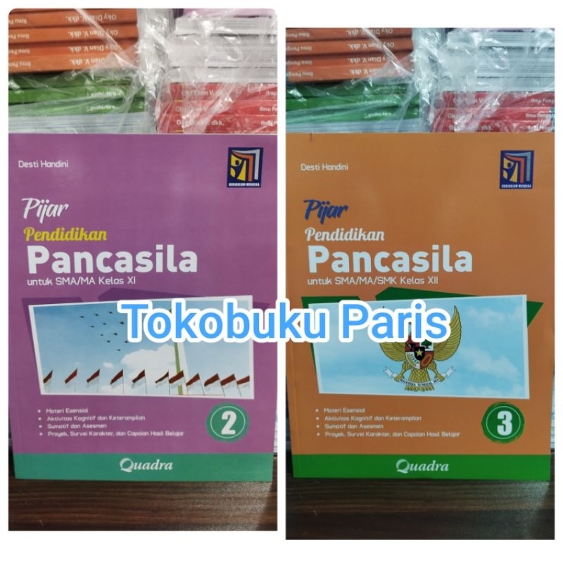 ORI Buku PIJAR Pendidikan Pancasila PPKN sma ma kelas 2 11 XI, 3 12 XII Kurikulum Merdeka Quadra