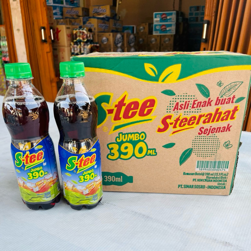 

S-TEE TEH STEE SOSRO 390ML ISI 12 BOTOL 1 DUS