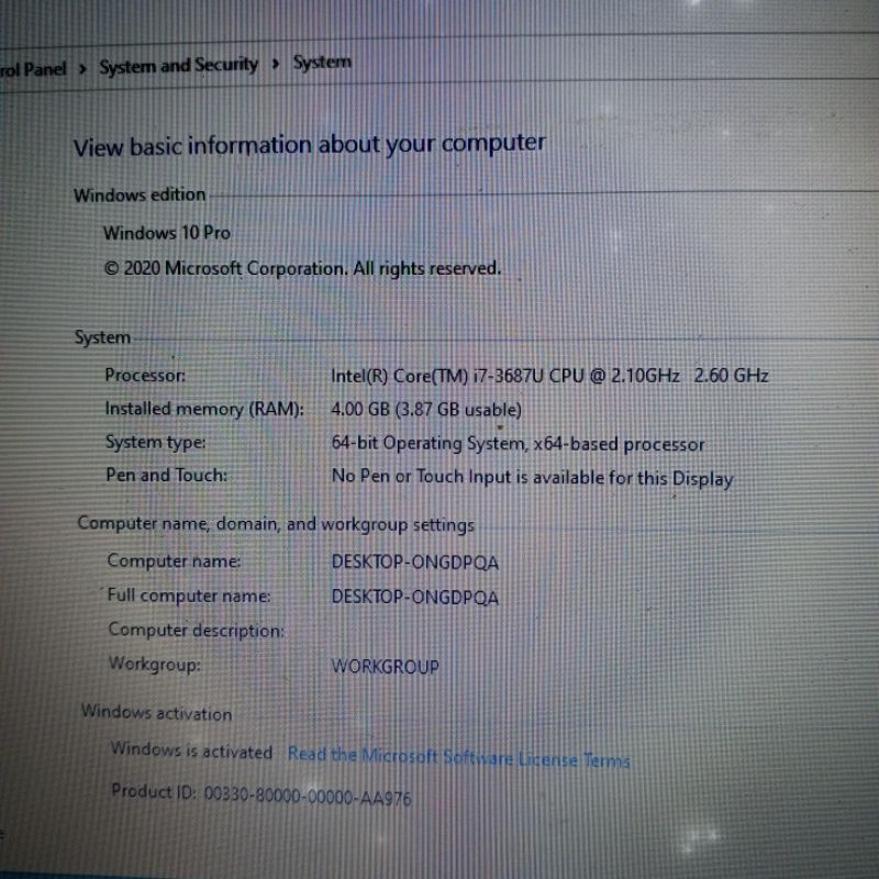 Motherboard Mobo Board Mainboard Mesin Laptop Hp Elitebook Folio 9470m Core i7 Gen 3