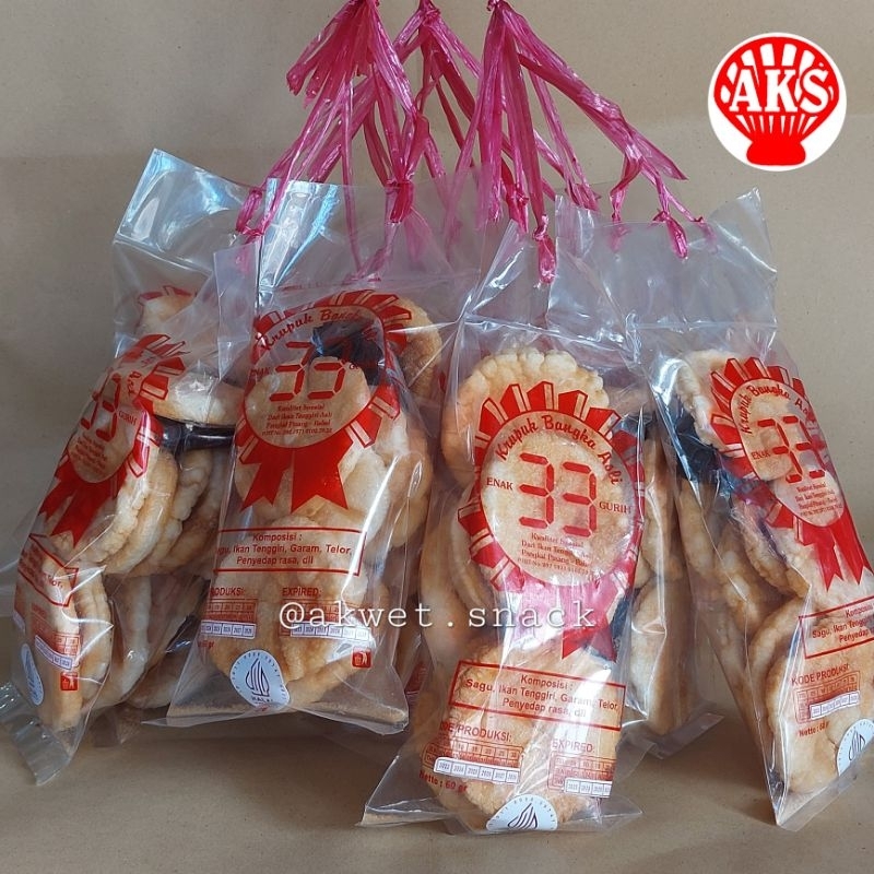 

Kemplang panggang bantet cap 33 makanan khas Bangka Akwet Snack