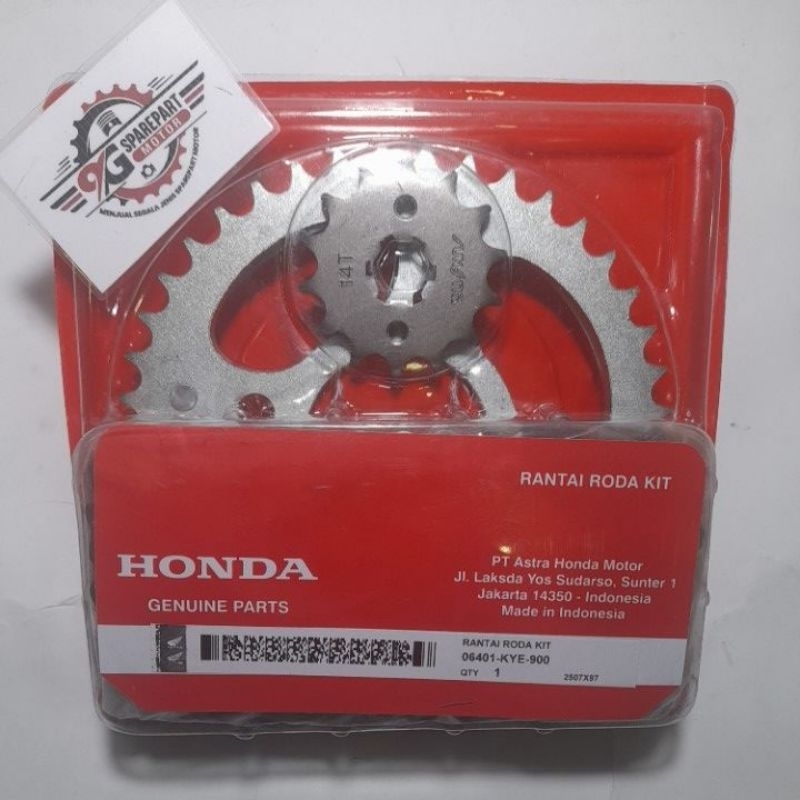 Gear set honda KYE megapro new megapro monoshock Verza