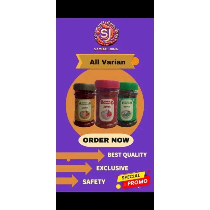 

SAMBAL JUNA BAWANG/SAMBAL JUNA CABAI IJO/SAMBAL JUNA AYAM SUWIR