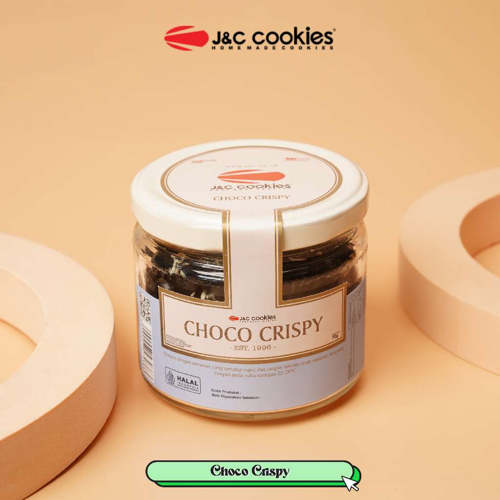 

J&C Cookies Toples Kaca Choco Crispy