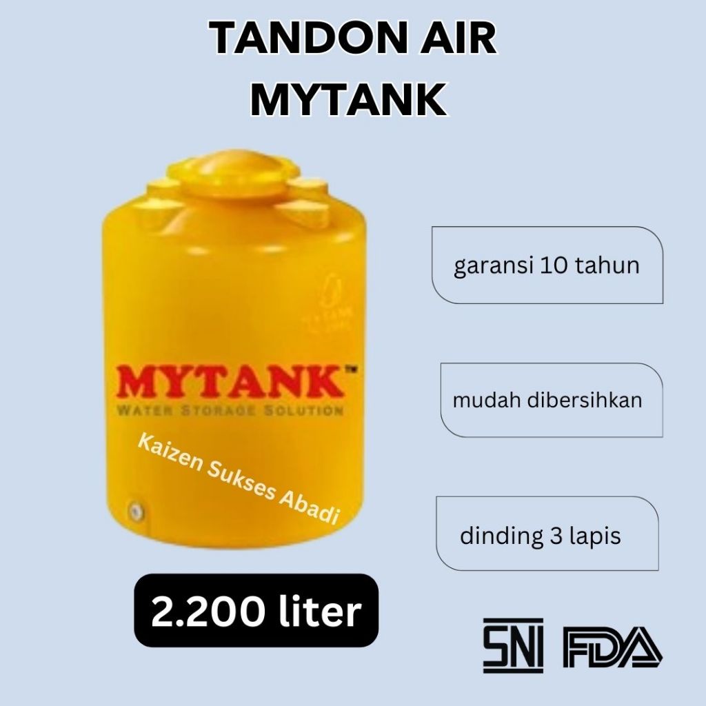 tandon tangki toren air merek mytank my tank MT 2200 2000 2500 liter kualitas penguin profil tank be