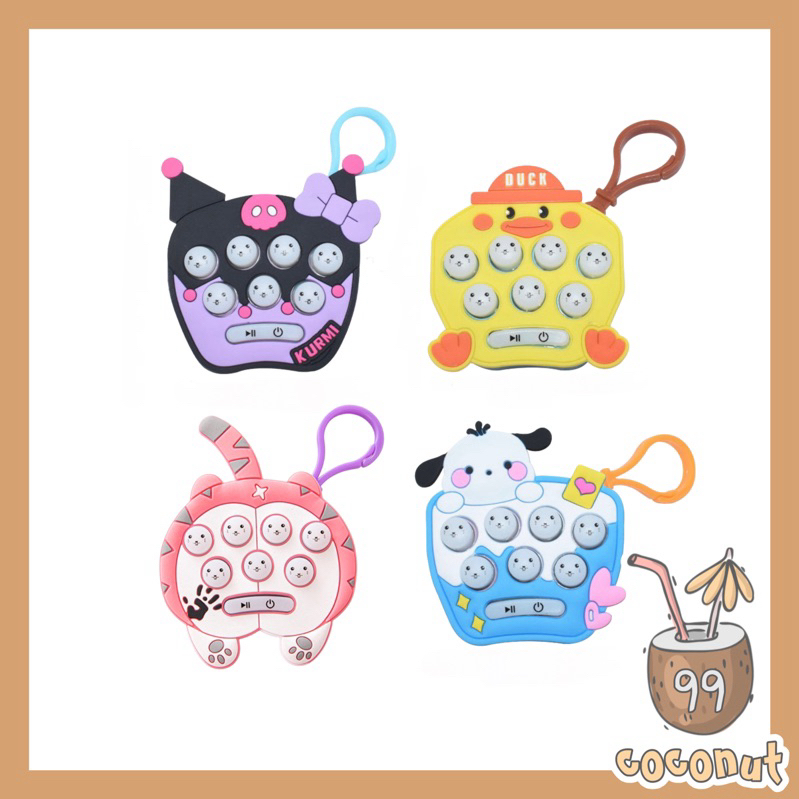 Mainan Anak Gantungan Pop It Sanrio Kuromi