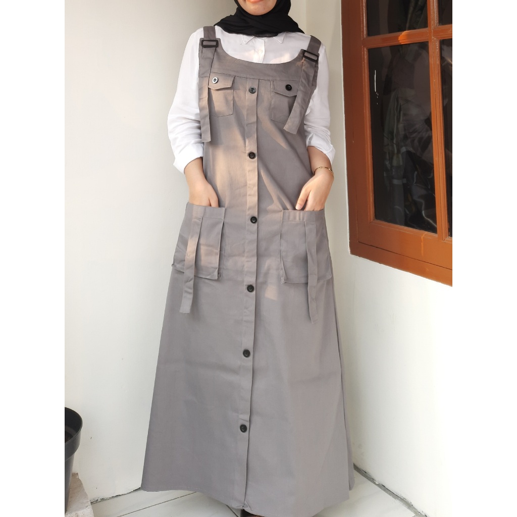 Overall Muslim Wanita (Nadia)/Overall Cargo/Muslim Wanita