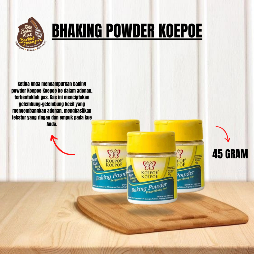 

BAKING POWDER KOEPOE KOEPOE 45 Gr