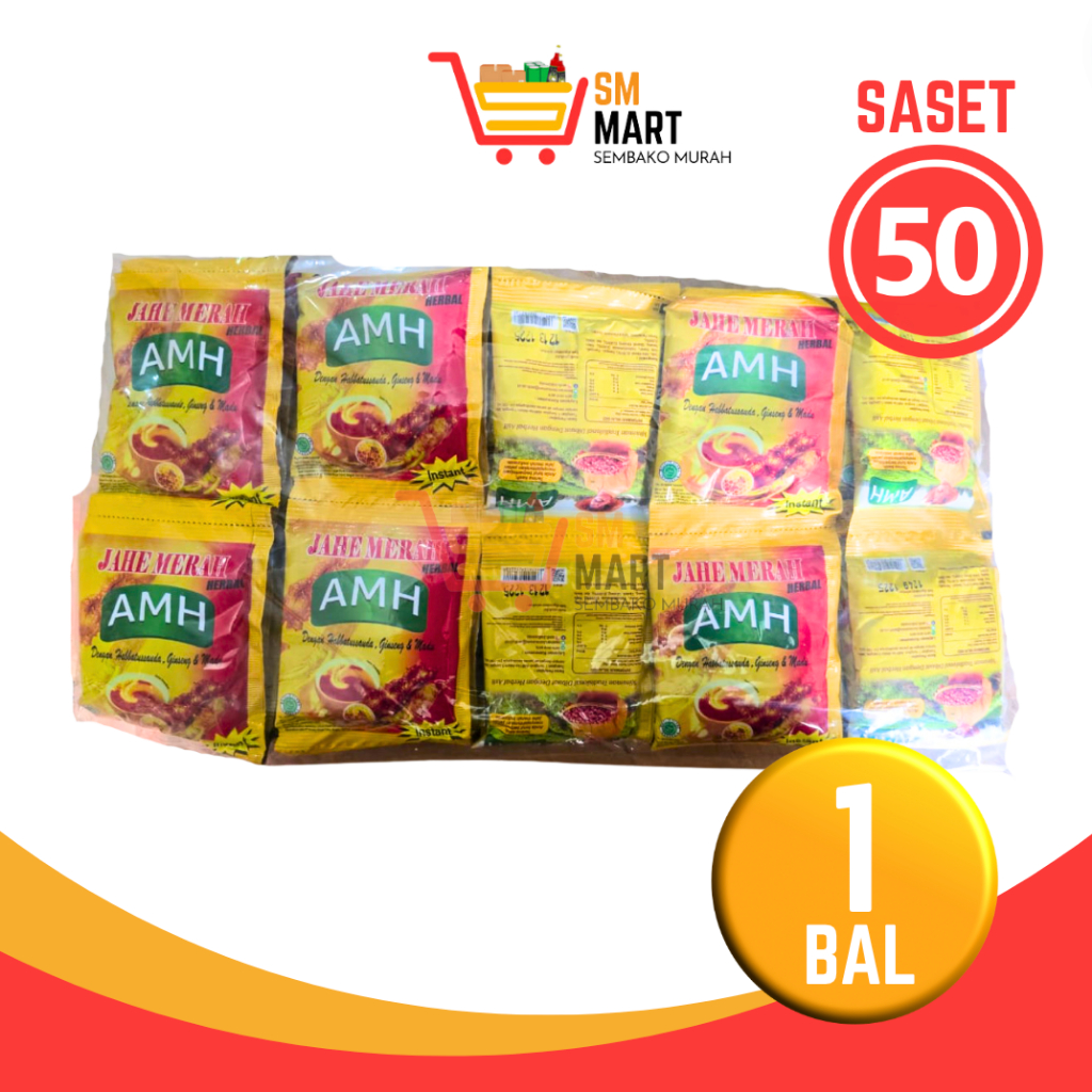

[PAKET 1 BAL] JAHE MERAH AMH 1 BAL 50 SASET JAHE MERAH AMH