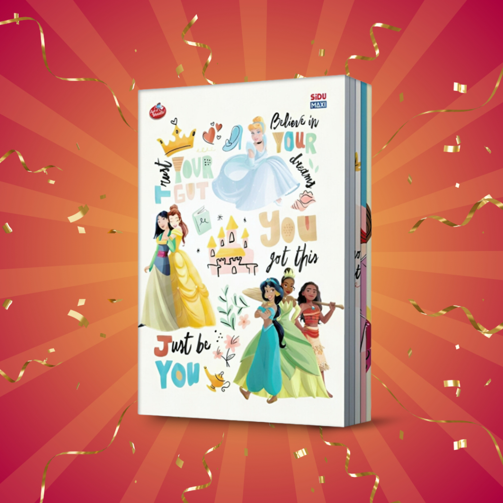 

Buku Tulis Sinar Dunia SIDU Maxi Disney Princess 42 Lembar (1 Pack Isi 5 Buku)