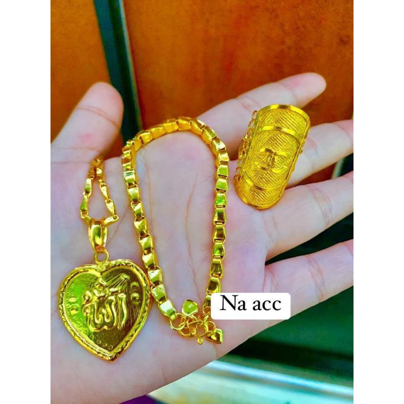 1 set padi lapis emas bonus cincin