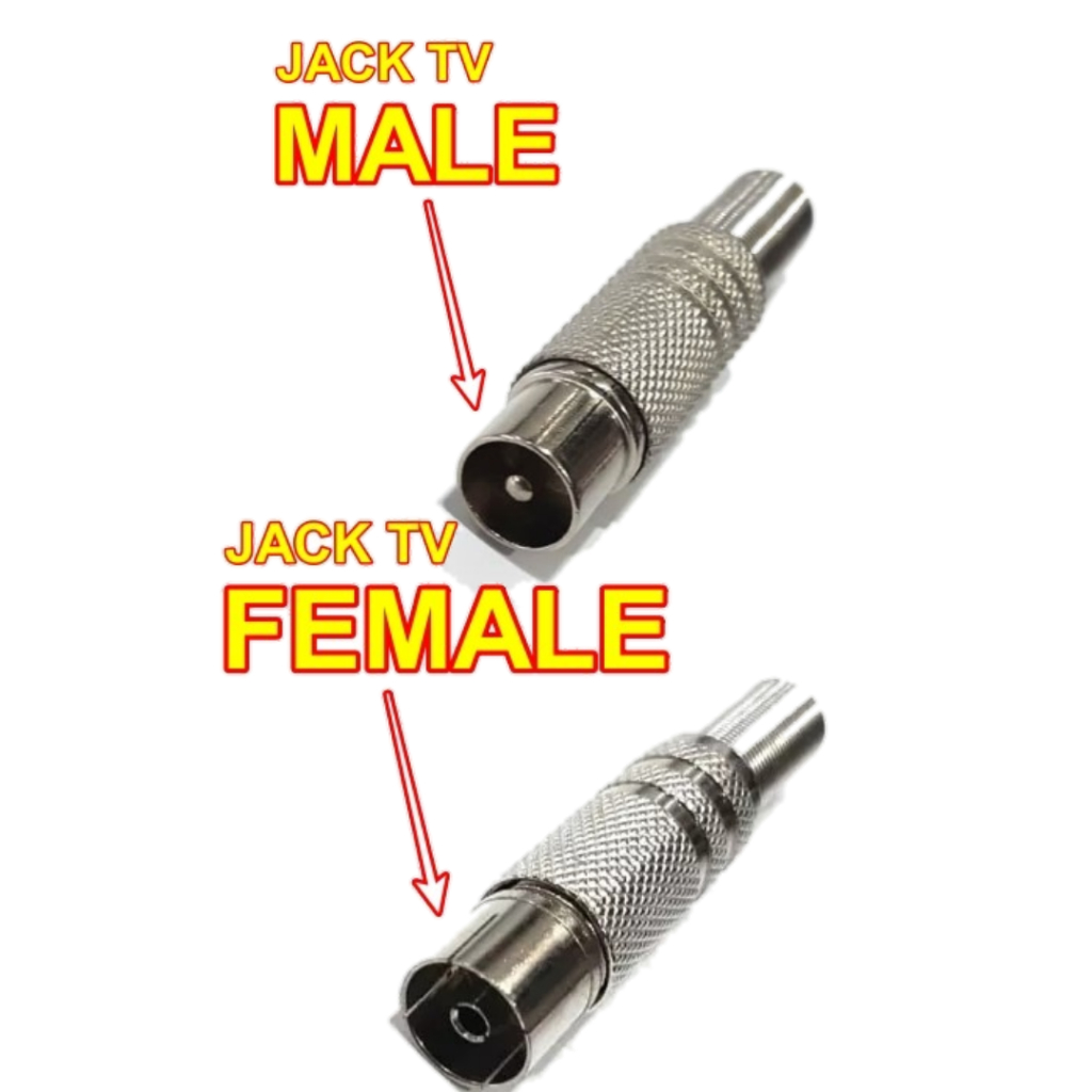 Jack Antena TV Konektor Colokan Antena