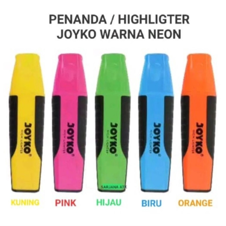 

KODE V25K 1pcs Stabilo Joyko Stabilo warna Highlighter Joyko HL 15
