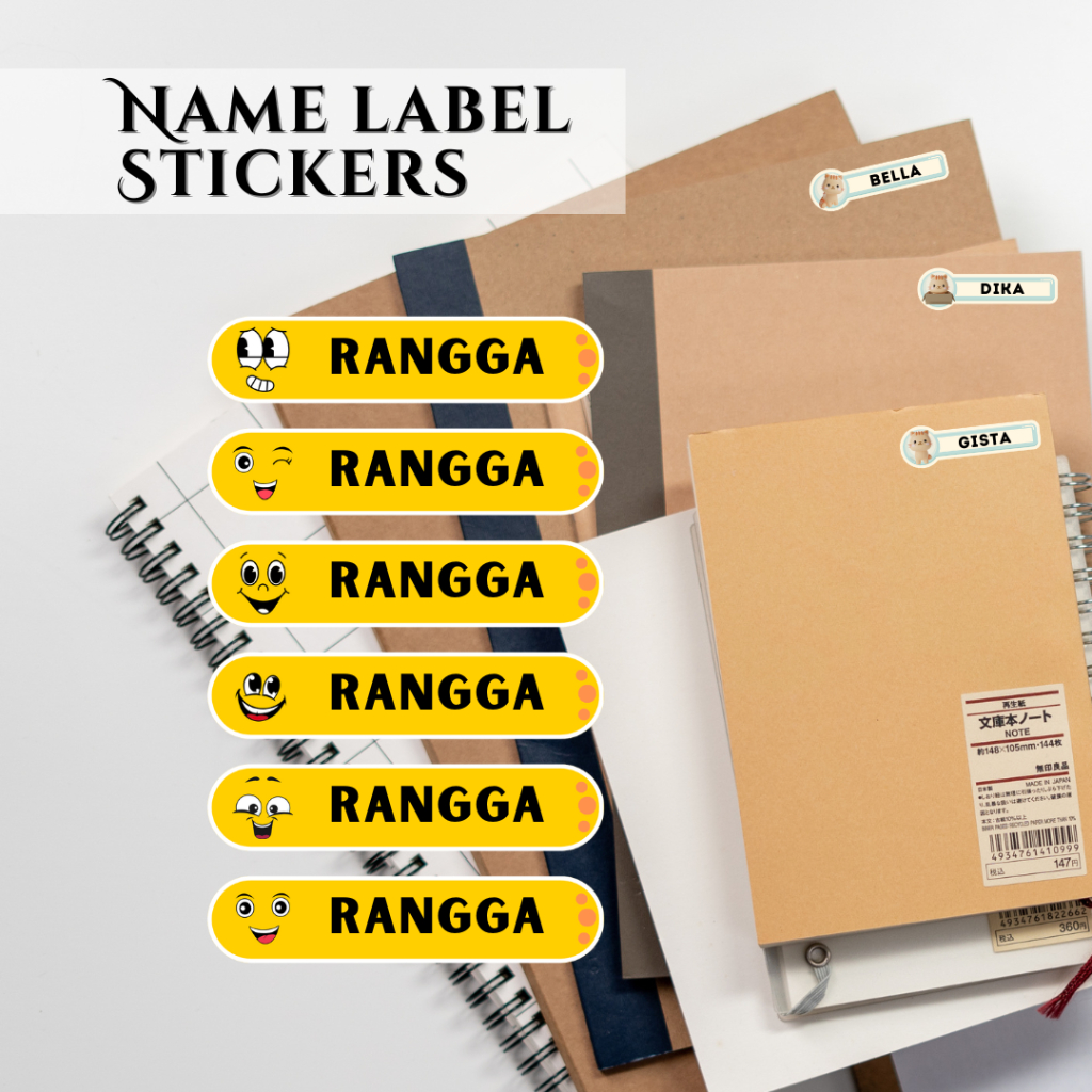 

Stiker Nama Custom Sesukamu Label Pelajaran Anak