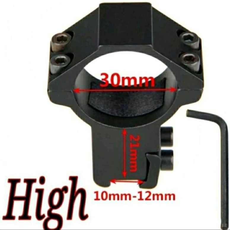 KODE S78V mounting teleskop OD3 tinggi mounting tube 3 rel11 tinggi