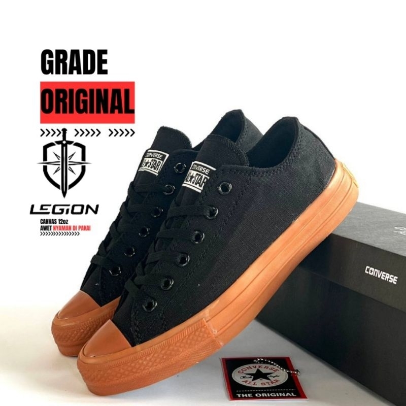 SEPATU SNEAKERS CONVERS PRIA CASUAL KEREN SEPATU SEKOLAH WANITA PRIA SEPATU SEKOLAH HITAM GUM PENDEK