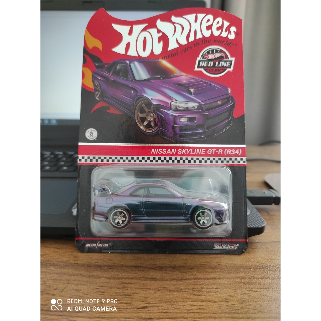 Hot Wheels RLC Nissan Skyline GT-R (R34) ungu biru 2024