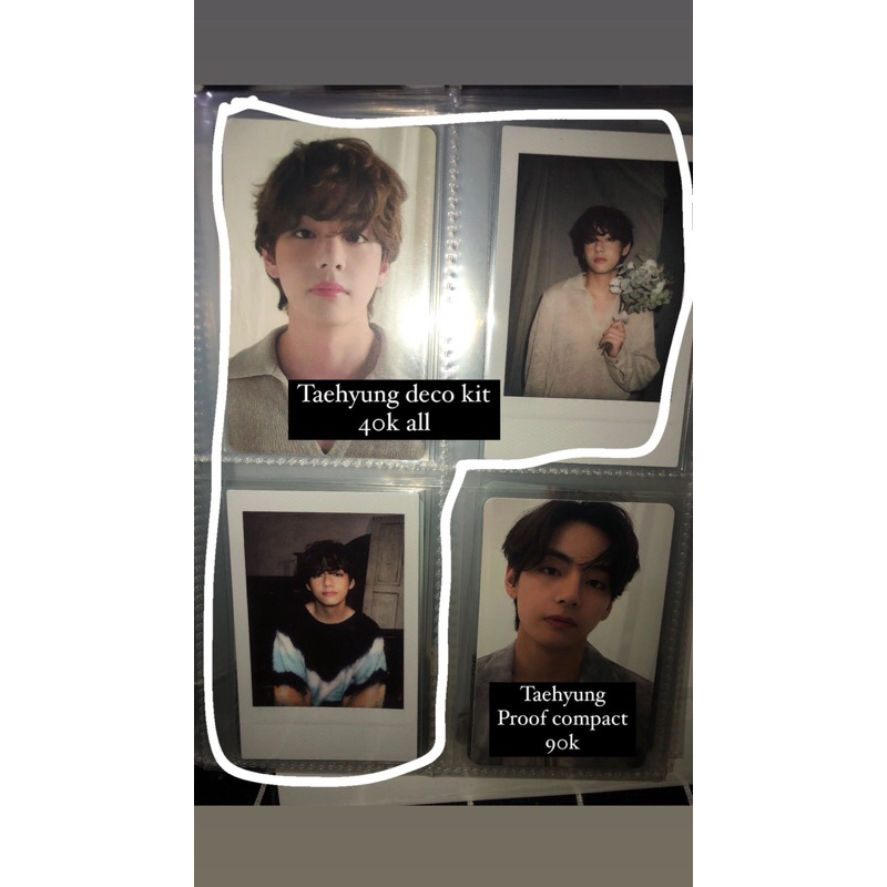 PC BTS DECO KIT & RPC TAE,RM,JIMIN