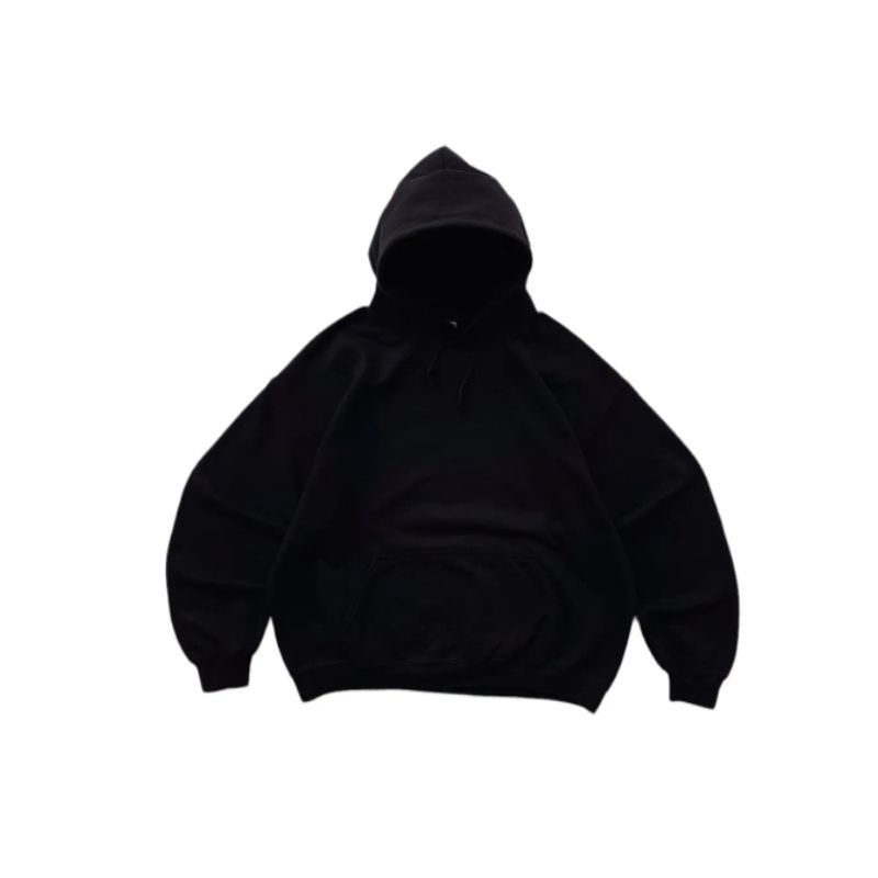 Gildan Blank Black Hoodie Boxy