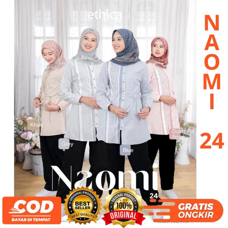 TERBARU BUSANA MUSLIM KEMEJA NAOMI 24 By ETHICA ORlGlNAL