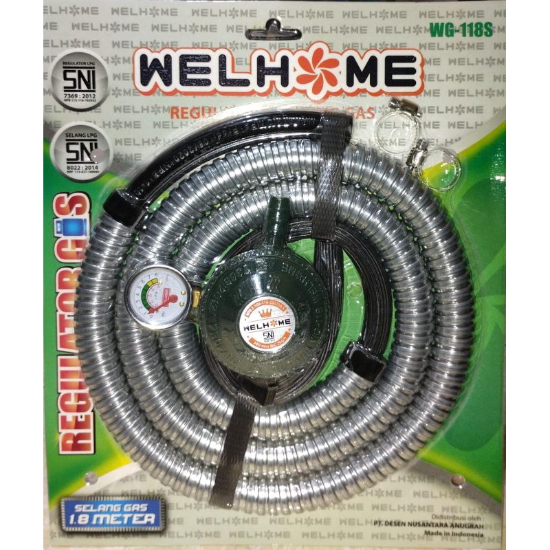 Selang+Regulator Welhome WG-118S/Regulator Welhome/Selang Welhome