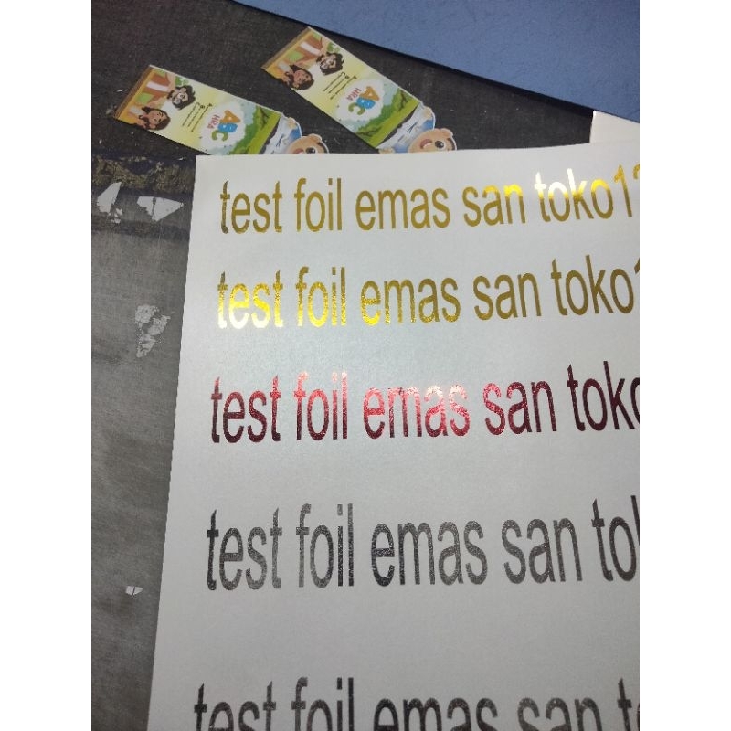 

HJK Foil emas skripsi jilid buku hard cover foil san toko foil emas silver plastik foil kualitas